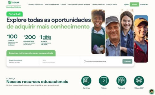 Senar atualiza Portal de Educação a Distância