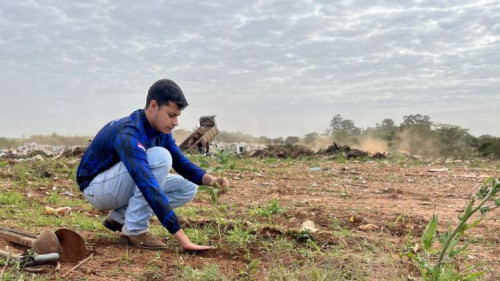 Jovens transformam lixão em floresta urbana com apoio do Senar/MS em Ponta Porã