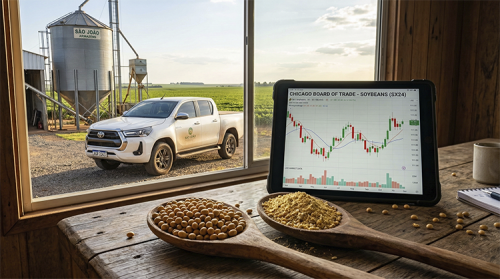 Mercado da soja recua com cautela global