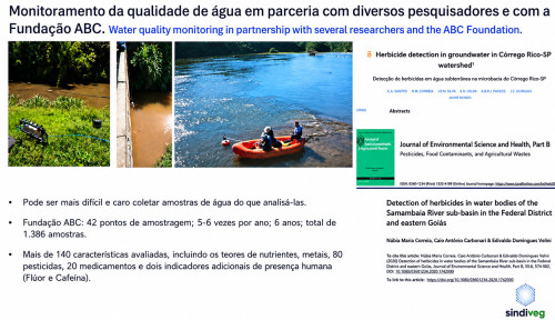 Estudo em 42 rios revela que remédios superam defensivos na água