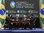 Presidentes do Chile e Brasil celebram assinatura de novo Acordo de Livre Comércio