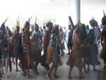 Índios, quilombolas e pescadores fazem manifestação no Palácio do Planalto